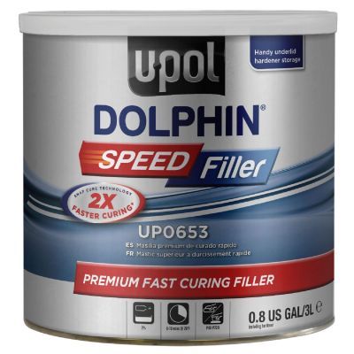 U-POL 0653 Dolphin Speed Glaze with Speed Filler Compatibility