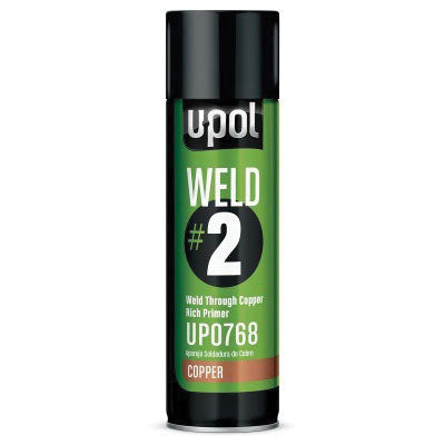 U-POL UP0768 WELD#2 Weld-Through Primer, 450 mL, Copper, 53.8 sq-ft Coverage, 10 to 20 min Air Dry C