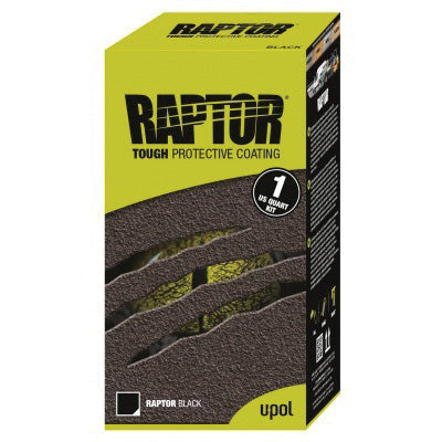 U-POL Raptor 4803 Black Kit 1 qt Spray Bottle 30 sq-ft Coverage 3:1 Mix