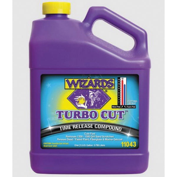 WIZARDS Turbo Cut 11043 1 Gallon White Time Release Compound