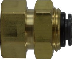 Composite Bulkhead Union | 1/2 Inch Push In X 3/8 Inch FIP | DOT Approved