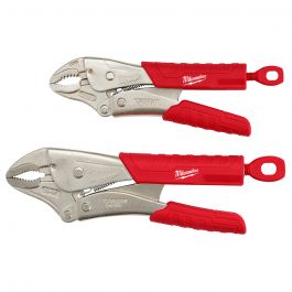Milwaukee 7 in. & 10 in. TORQUE LOCK Curved Jaw Locking Pliers Set With Grip - 2 Piece