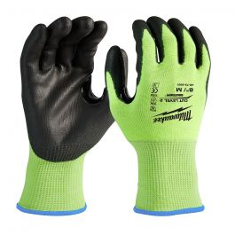 Milwaukee High Visibility Cut Level 2 Polyurethane Dipped - M