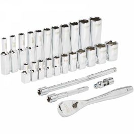 Milwaukee 1/4" Drive 26pc Ratchet & Socket Set - SAE