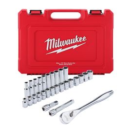 Milwaukee 1/2 inch Socket Wrench Set Metric - 28pc