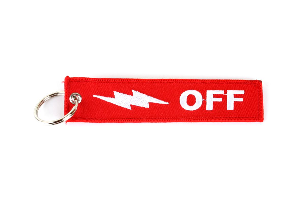 Race Car Master Battery Disconnect Kill Switch Tag