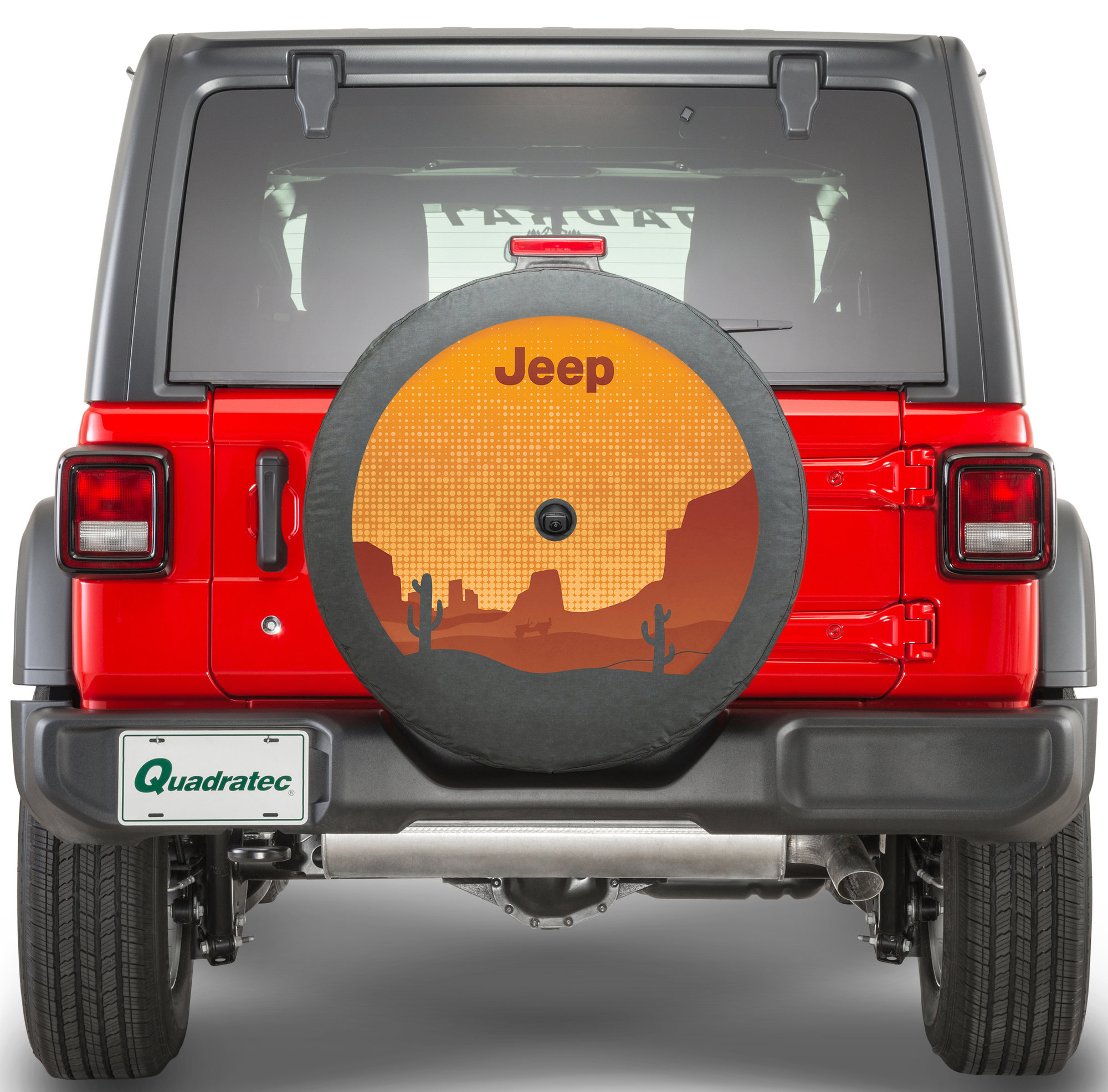 Mopar 82215441AB Spare Tire Cover with Desert Logo for 18-26 Jeep Wrangler JL