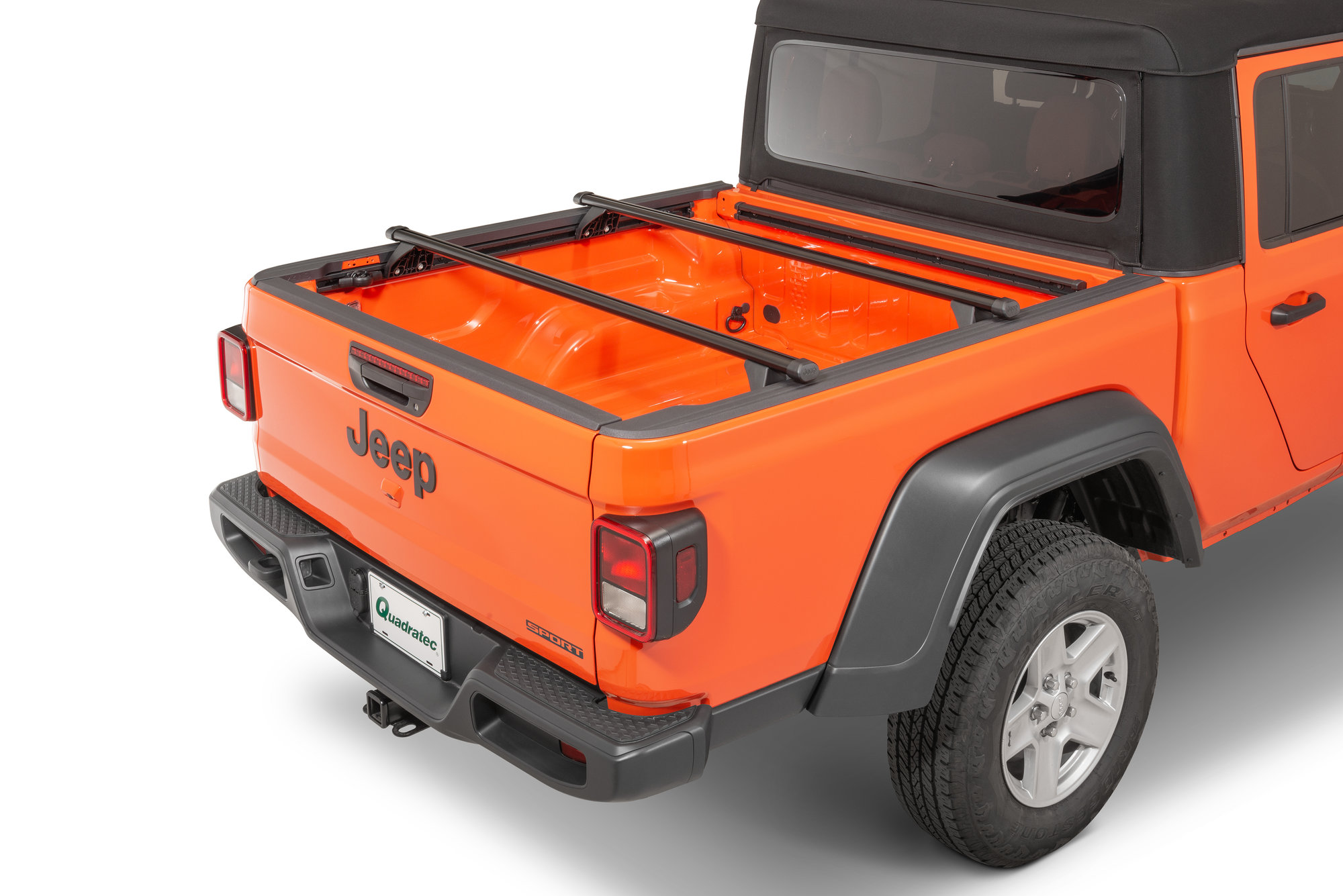 Mopar 82215631 Truck Bed Cross Bars for 20-26 Jeep Gladiator JT with Trail Rail
