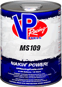 VP Racing Fuel MS109 - 104 (R+M)/2 Octane Unleaded-5 Gallon Pail
