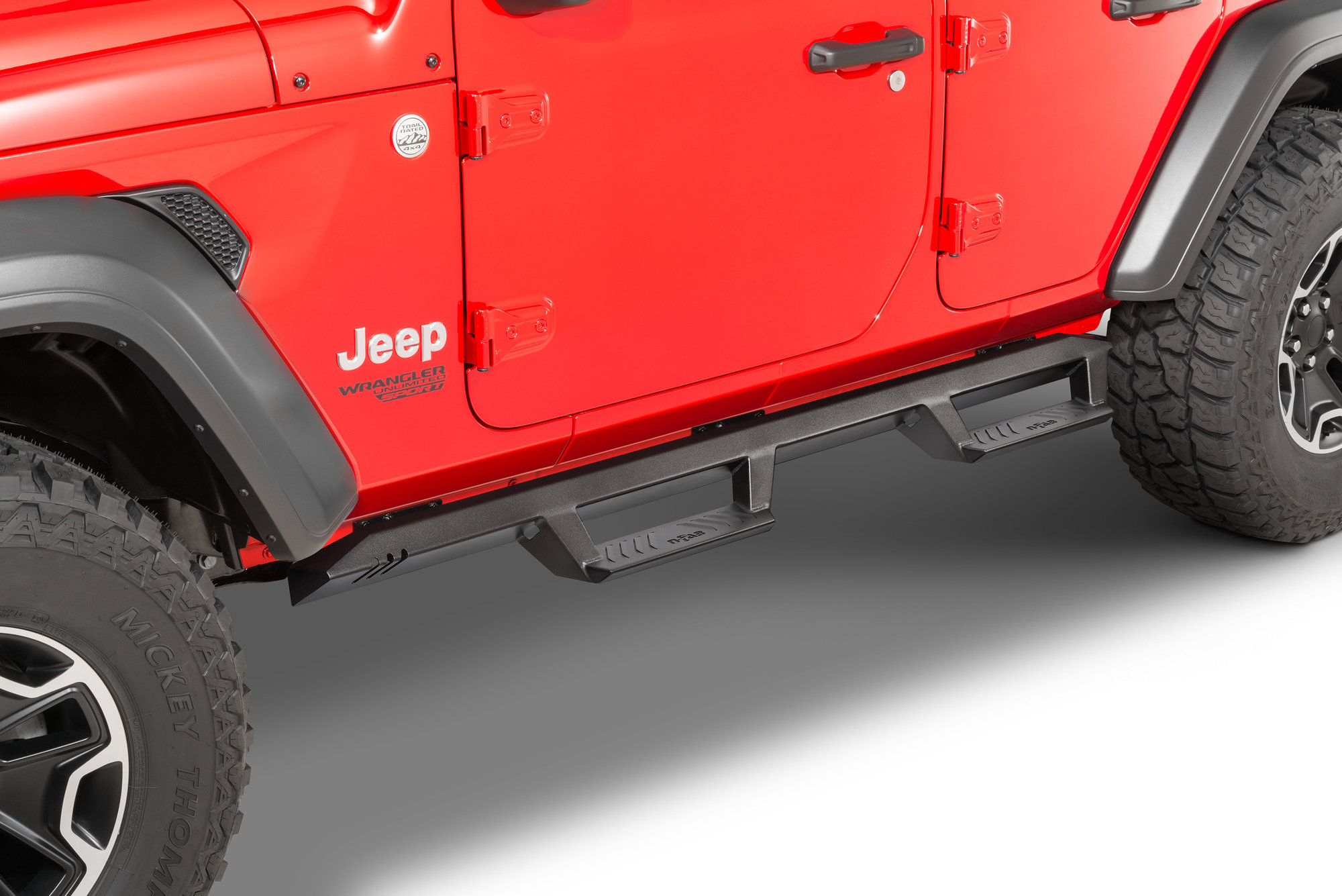 N-FAB EXJ184-TX EpYx Side Steps for 18-26 Jeep Wrangler JL Unlimited