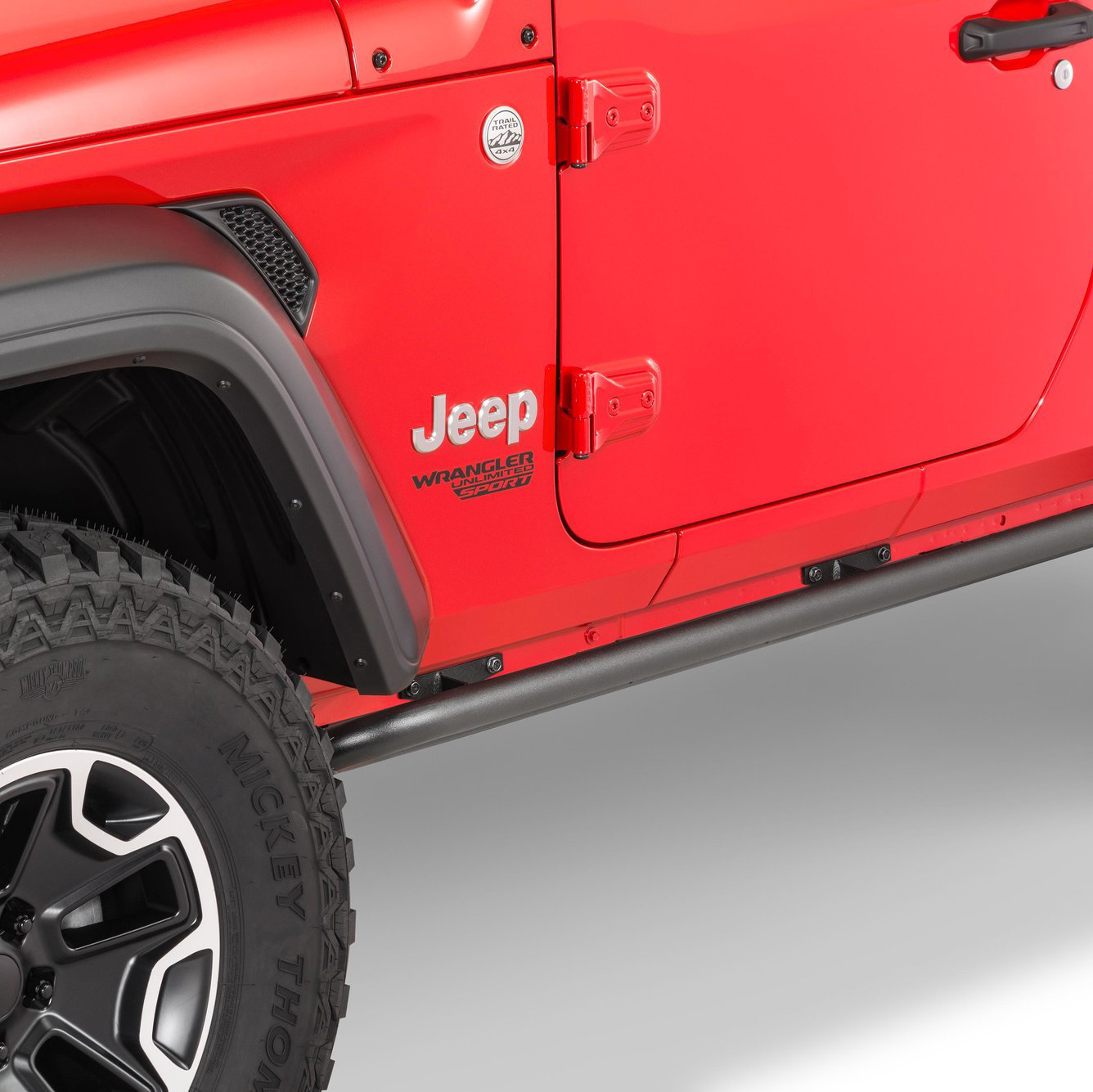 N-FAB Rock Rails for 18-26 Jeep Wrangler JL 2-Door