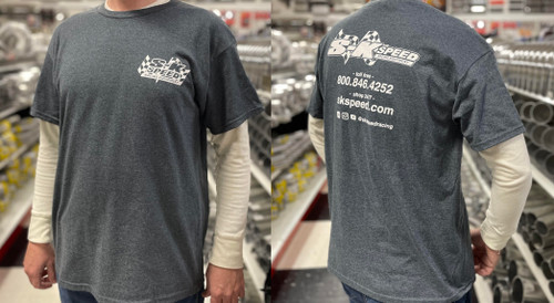 SK Speed T Shirt - New Flag Logo - Mens Double Extra Large / 2XL - Dark Heather Gray