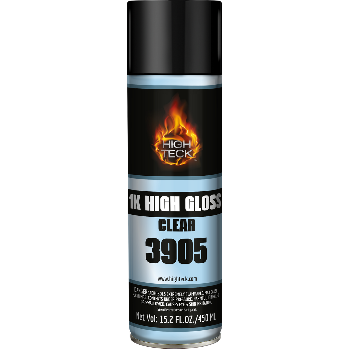 High Teck 3905 1K High Gloss Clear Aerosol, Advanced Clearcoat for Spot Repairs
