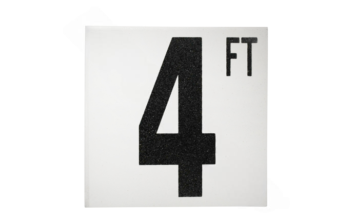 NPT 5″ Non-Skid 4 FT AB FP Depth Marker 5DMAF4FT