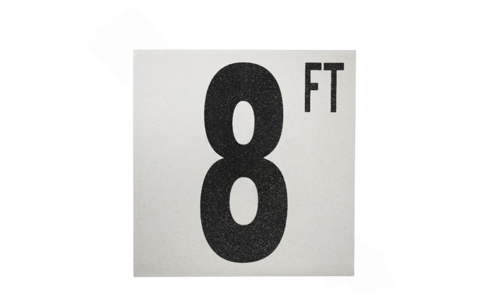 NPT 5″ Non-Skid 8 FT AB FP Depth Marker 5DMAF8FT