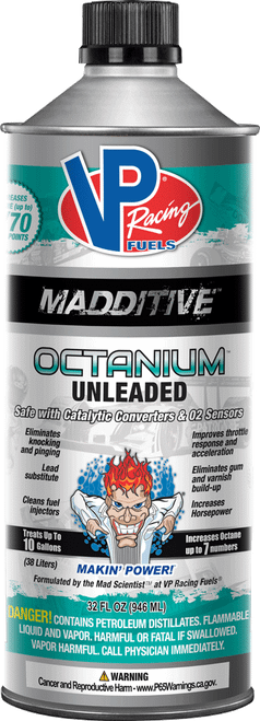 VP Racing Fuel Octanium Unleaded Gasoline Octane Booster 32oz Can