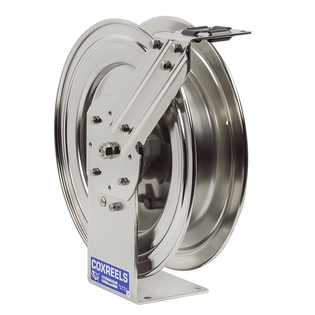 CoxreelsP-LPL-350-SSStainless Steel Spring Rewind Air and Water Hose Reel
