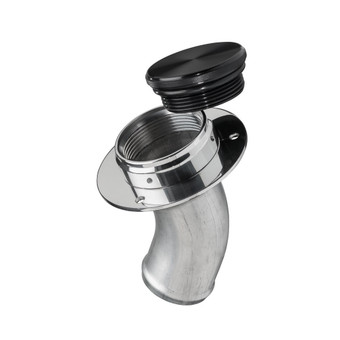 2" or51mm Billet Remote Mount Filler Neck And Cap 45 Degree