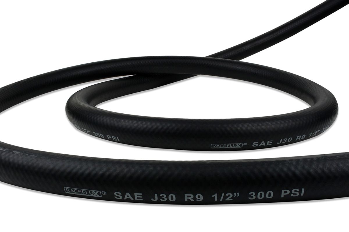 RaceFlux FKM SAE J30 R9 Push-Lock Fuel Hose, 5/8" ID