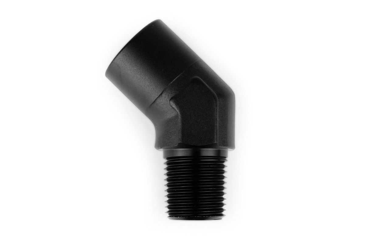 RaceFlux 45-Degree Female to Male NPT Pipe Union Fitting