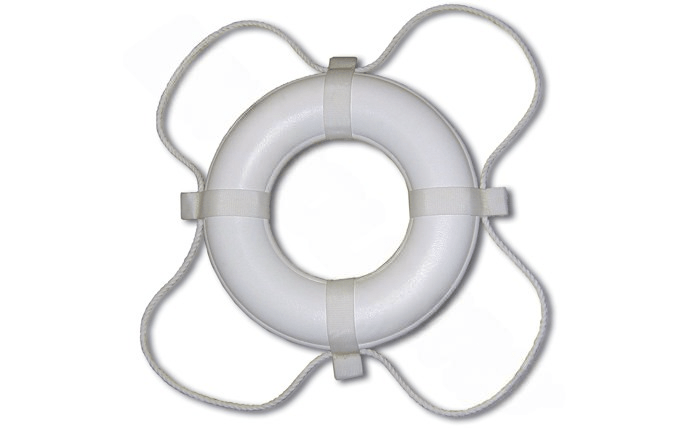 PoolStyle 361 24″ White Coast Guard (Uscg) Approved Ring Buoy