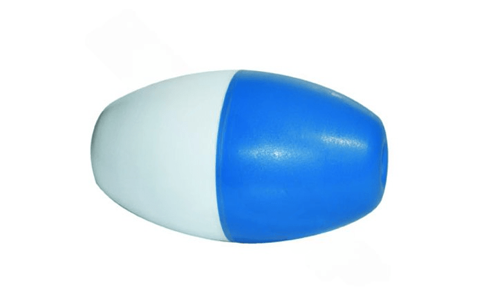 PoolStyle PS688 5″ x 9″ Blue and White Large Oval Rope Float