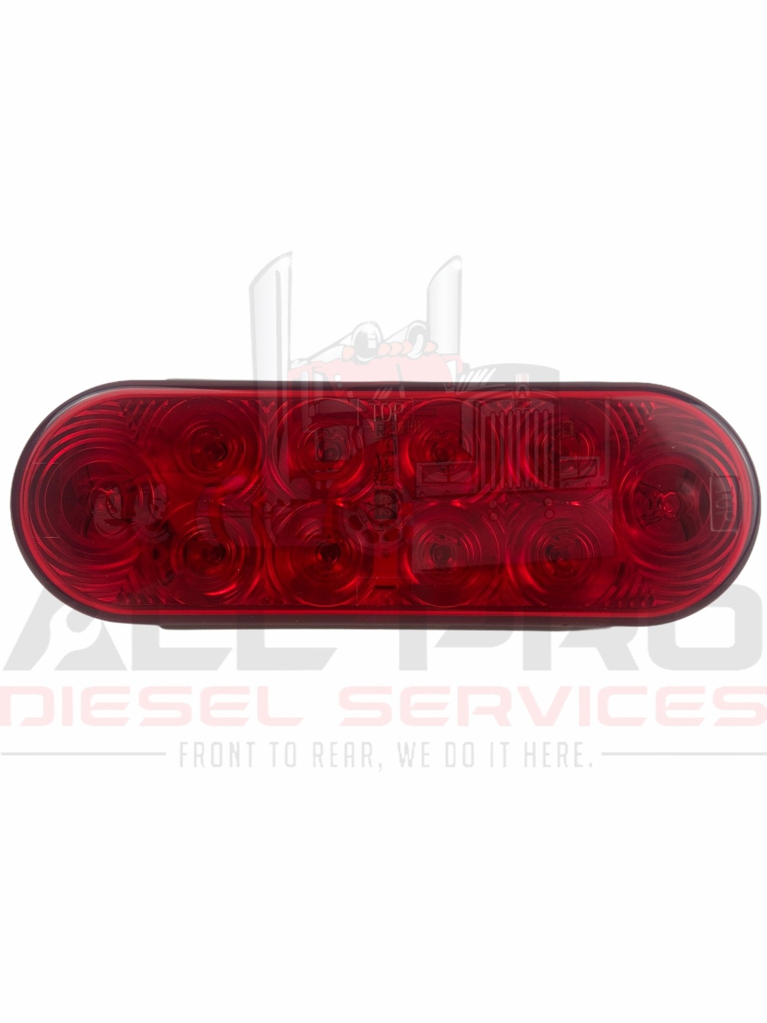 Power Products LED10502R Oval LED Stop Turn Tail Light – 6" Red 10-LED