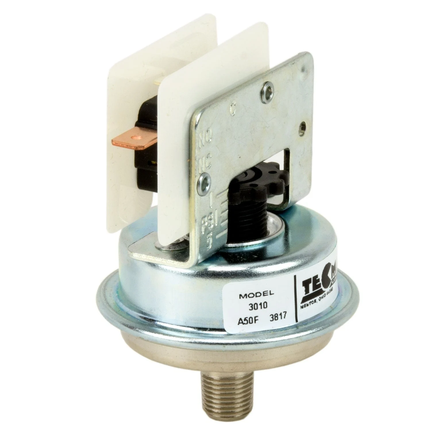 Pressure Switch – Adjustable, SPST-NO, Stainless Steel 3010