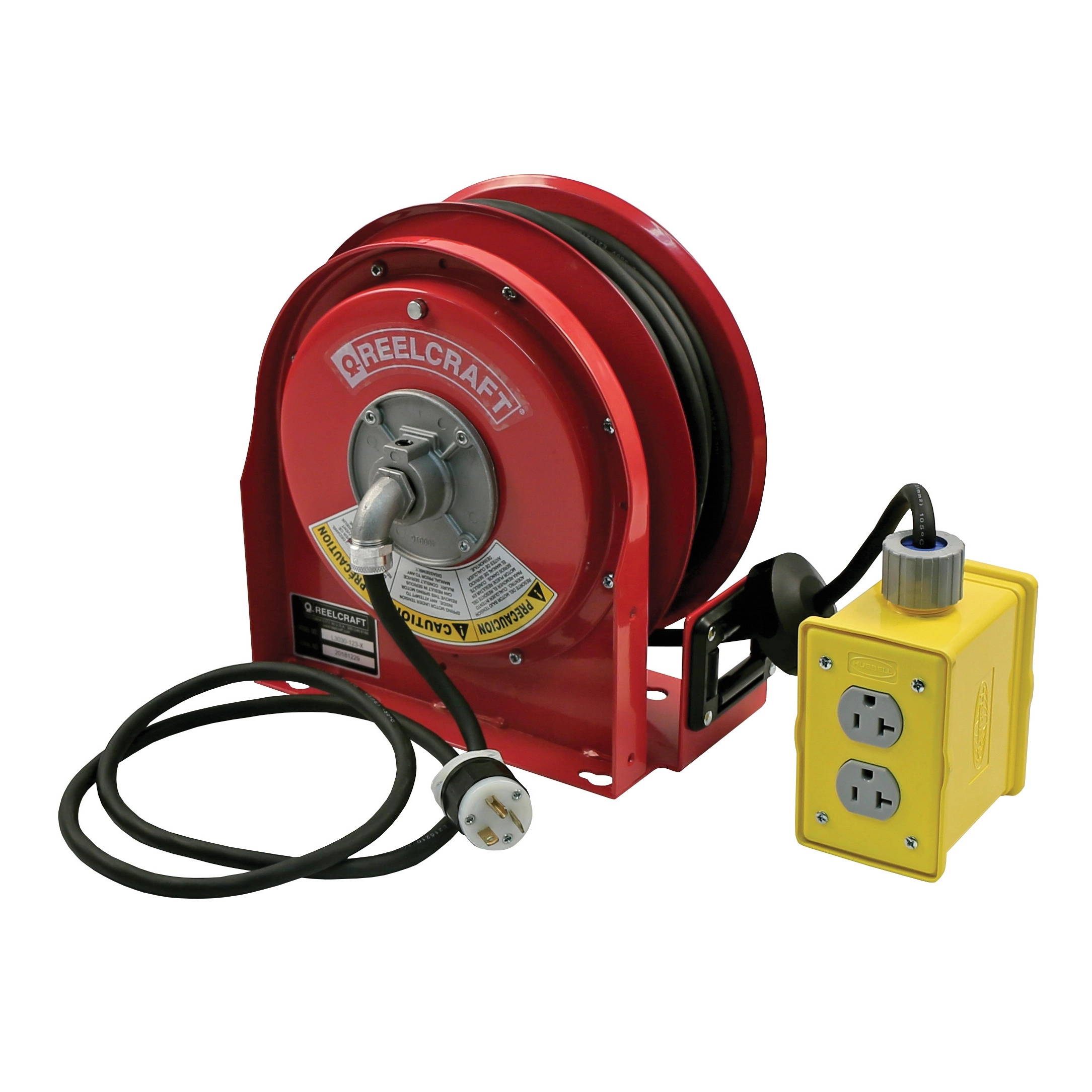 ReelcraftL 3030 123 7QSpring Rewind Cord Reel