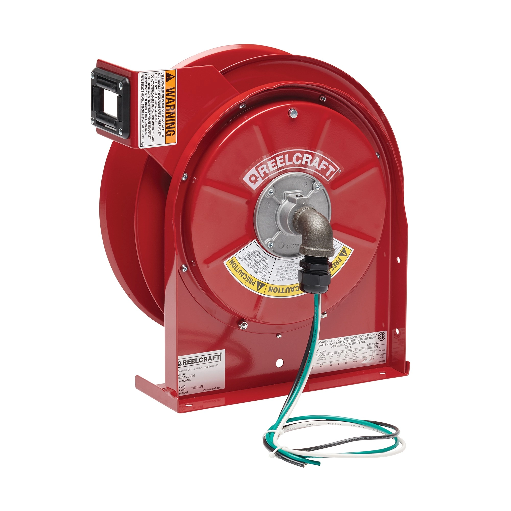 ReelcraftL 5000Spring Rewind Cord Reel