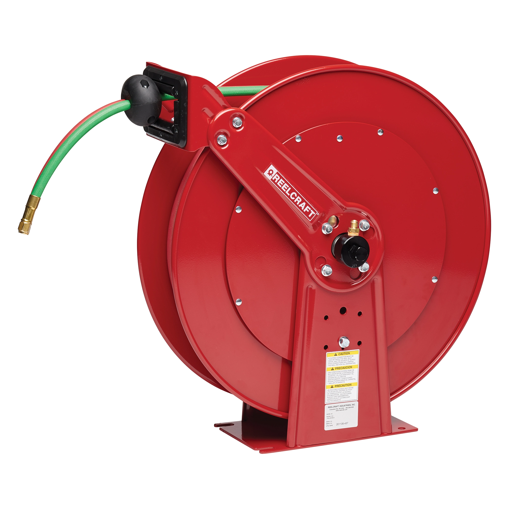 ReelcraftTW86050 OLPTSpring Rewind T-Grade Twin Line Welding Hose Reel
