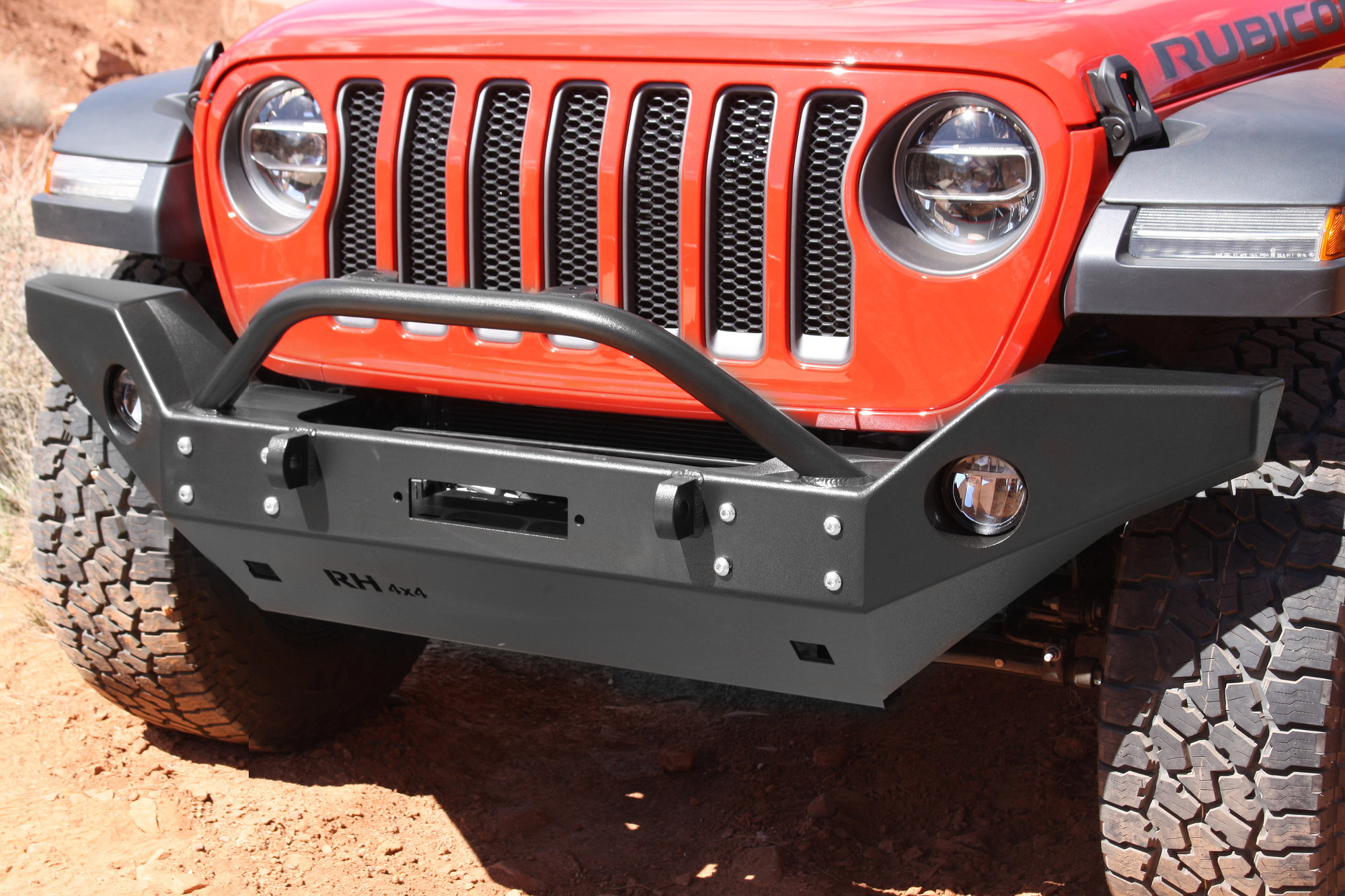 Rock Hard 4X4 Patriot Series Front Winch Bumper for 18-26 Jeep Wrangler JL & Gladiator JT