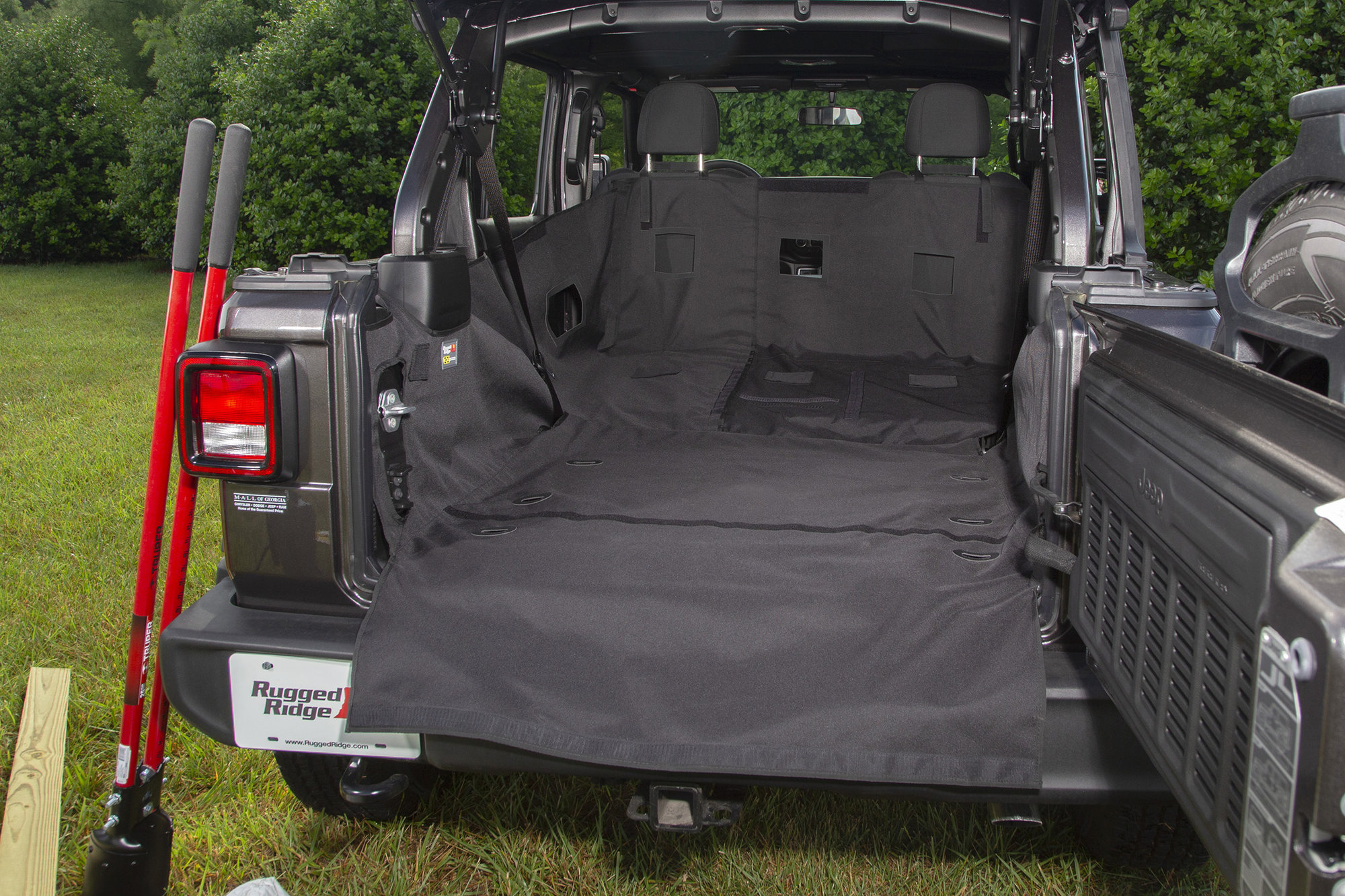 Rugged Ridge 13260.13 C3 Rear Cargo Cover for 18-26 Jeep Wrangler JL Unlimited