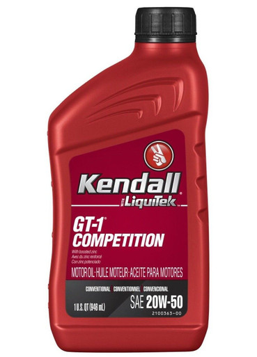 Kendall 20w50 GT-1 High Performance Oil 1qt 1081174