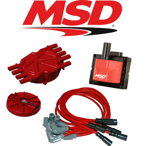 MSD Ignition Tuneup Kit - 96-98 Chevy/GMC Vortec 5.0/5.7L Cap-Rotor-Coils-Wires