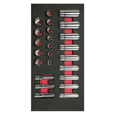 URREA 24 pc 3/8" DRIVE SOCKET SETS WITH ACCESSORIES #CH107