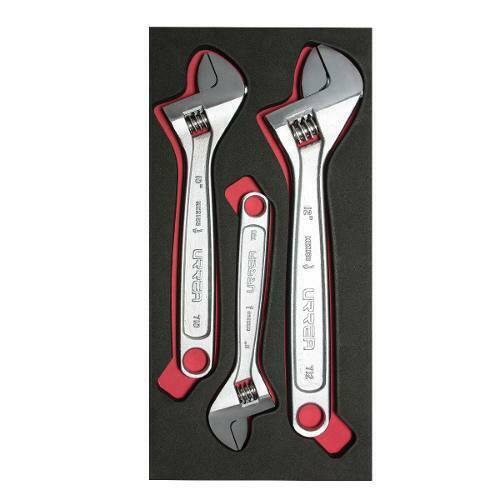 URREA 3 pc ADJUSTABLE WRENCH SETS #CH111