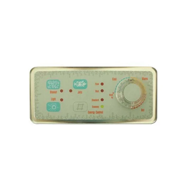 Spaside Control, Balboa Large Analog, 4-Button, Top:Blower-Jets, Bottom:Light-Mode w/Temp Knob, Ribbon Cable : 50796-R