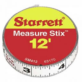 Starrett 12' x 1/2" Stick-On Tape Measure