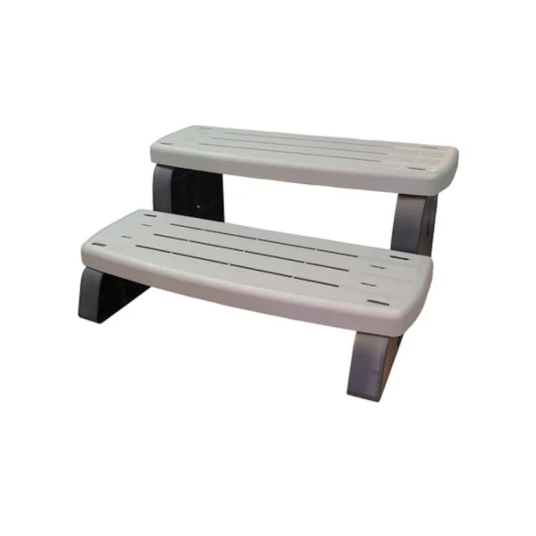 Steps,WATERWAY,2 Tiered Spa Step,33″,Coastal Gray : 535-2209-CSG