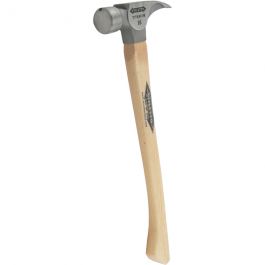 Stiletto 16 oz Titanium Smooth Face Hammer with 18 in. Curved Hickory Handle