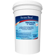 Swim Best 50lb Bucket of 3″ Swimming Pool StabilizedChlorine Tablets