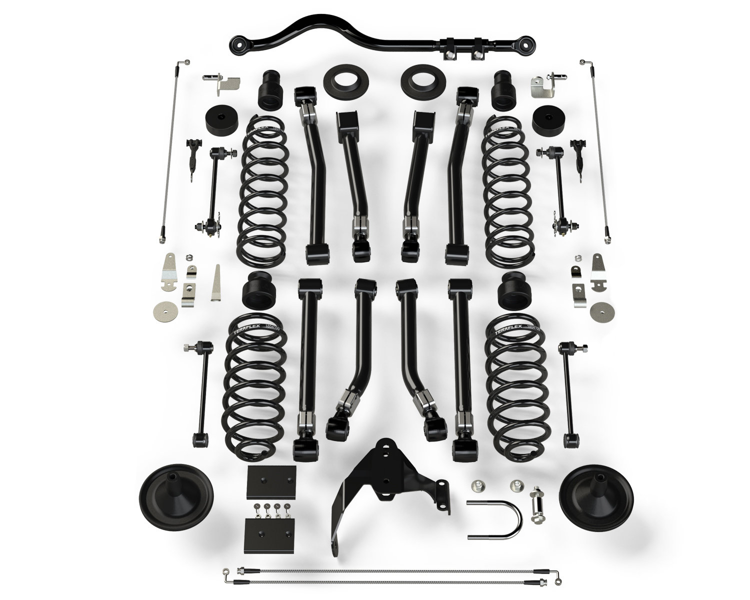 Teraflex 4” Suspension Lift System w/ 8 Alpine Flexarms & Track Bar for 07-18 Jeep Wrangler Unlimited JK 4 Door