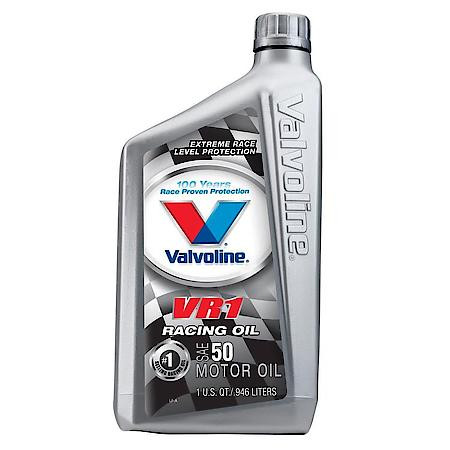 Valvoline VV235 VR1 SAE 50 Racing Motor Oil With High Zinc Quart