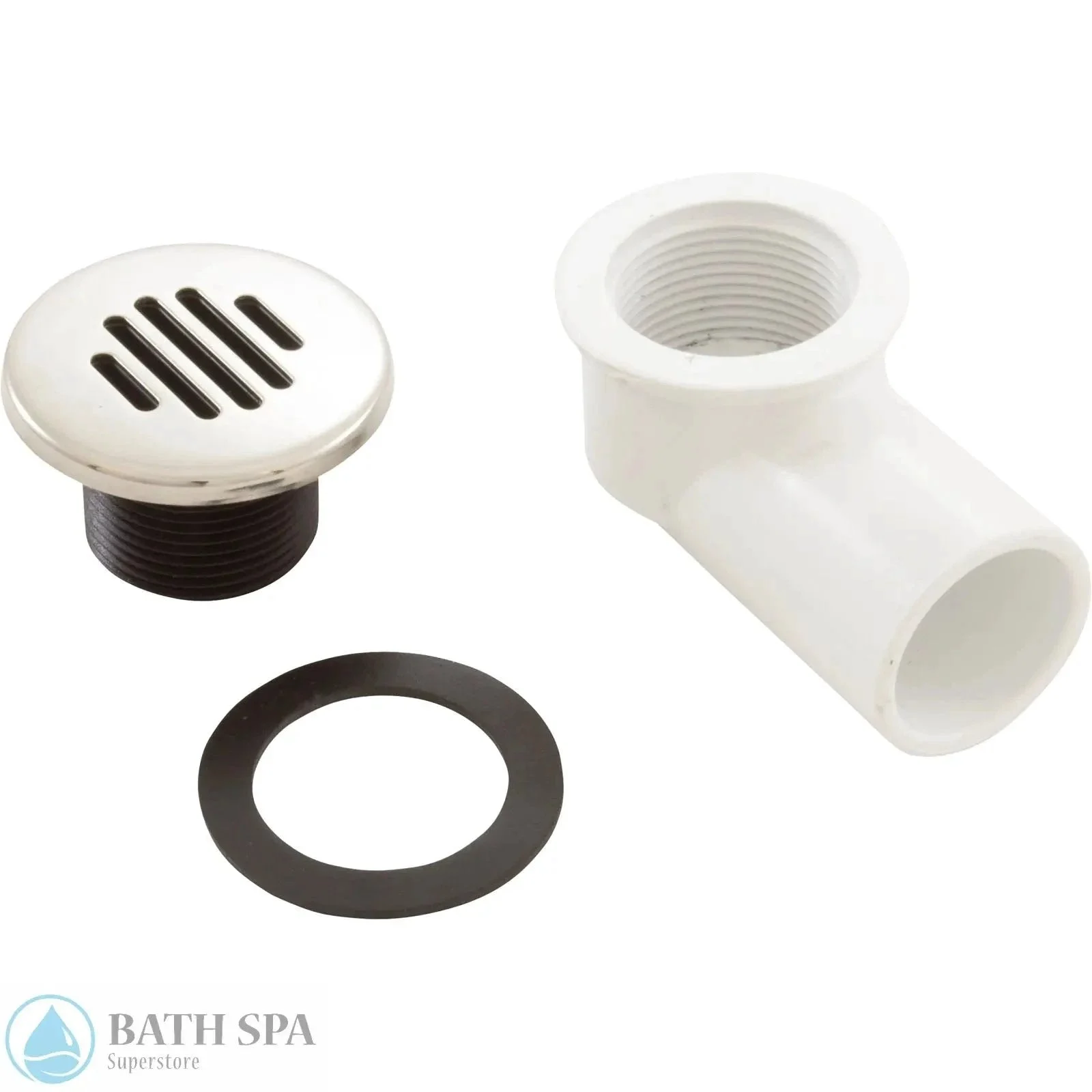 Waterway Low Profile Drain [Black] [3/4″ Socket x 1″ Spigot] (640-0401S)