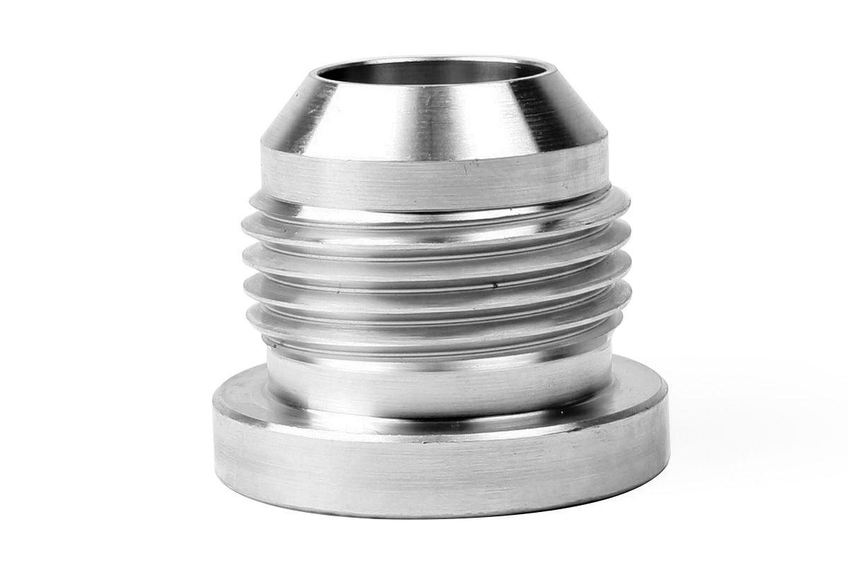 RaceFlux AN Flare Aluminum Weldable Bung, -4AN