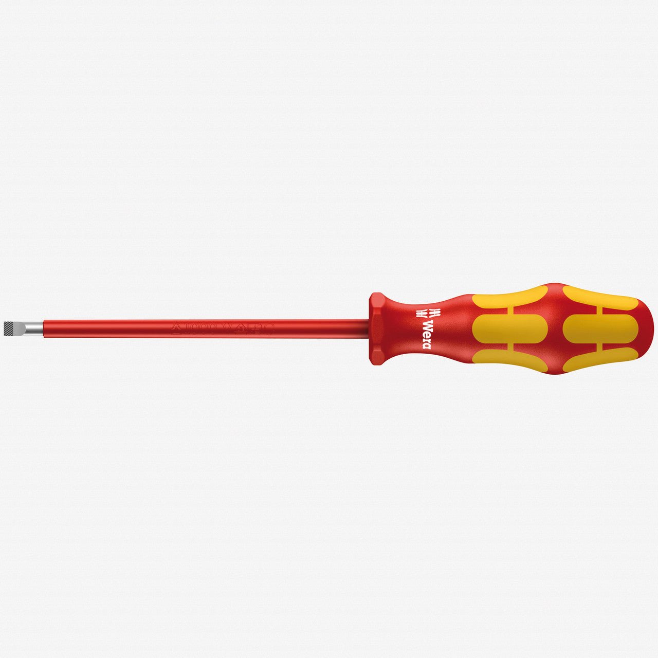Wera 006125 Kraftform Plus VDE Slotted Screwdriver, 6.5 x 150mm