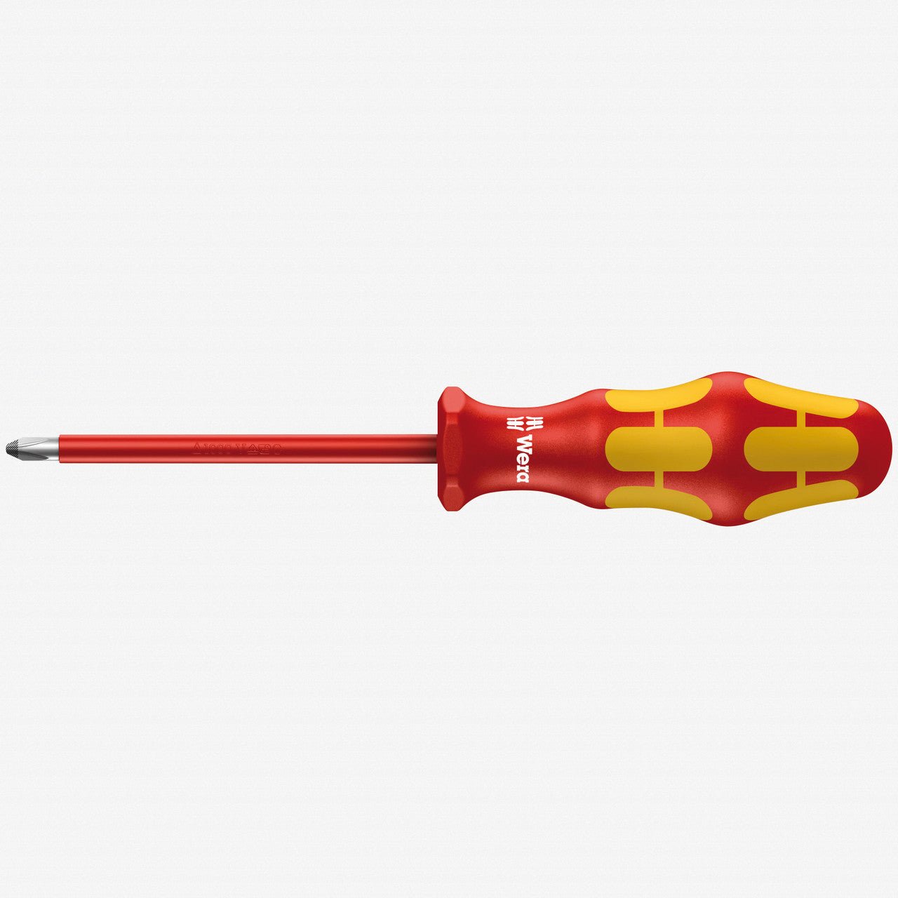 Wera 006162 Kraftform Plus VDE Pozidriv Screwdriver, #1 x 80mm