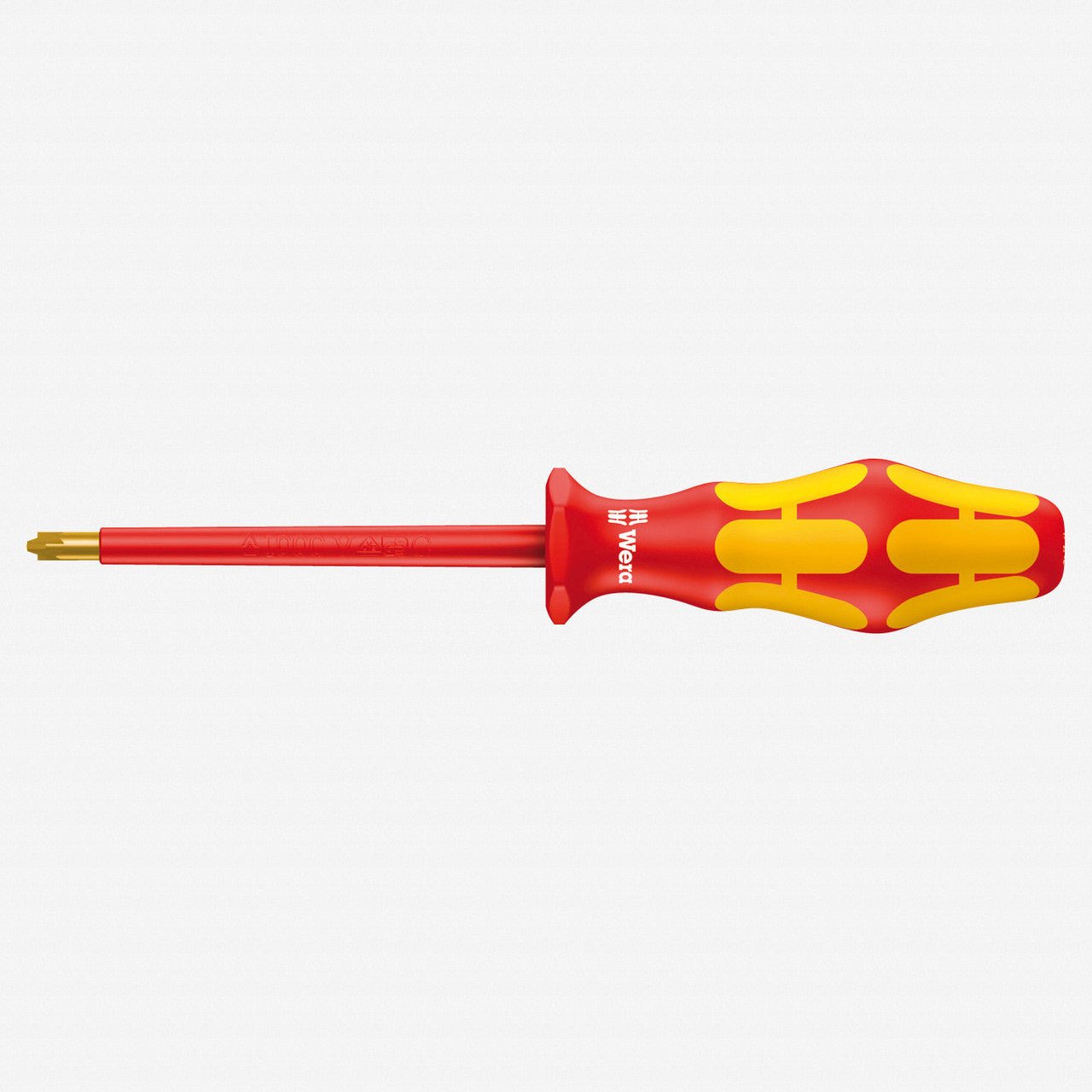 Wera 006191 Kraftform Plus VDE PlusMinus (Pozidriv/Slotted) Screwdriver, #2 x 100mm
