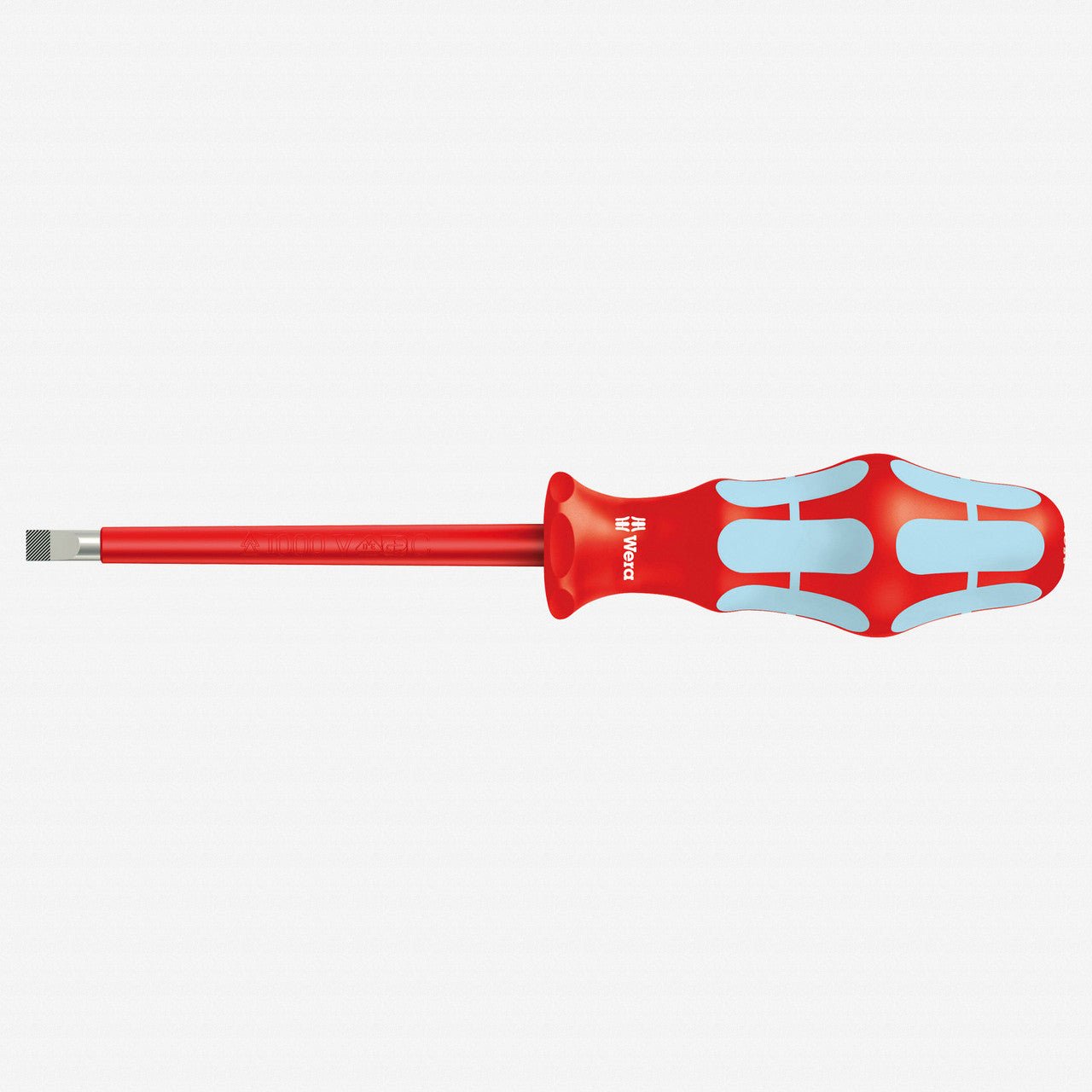 Wera 022729 Kraftform Plus VDE Stainless Steel Slotted Screwdriver, 3.0 x 80mm